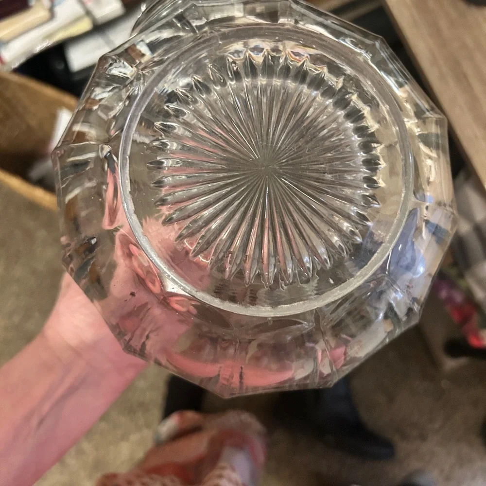 Vintage unbranded Heisey Colonial clear glass pitcher
